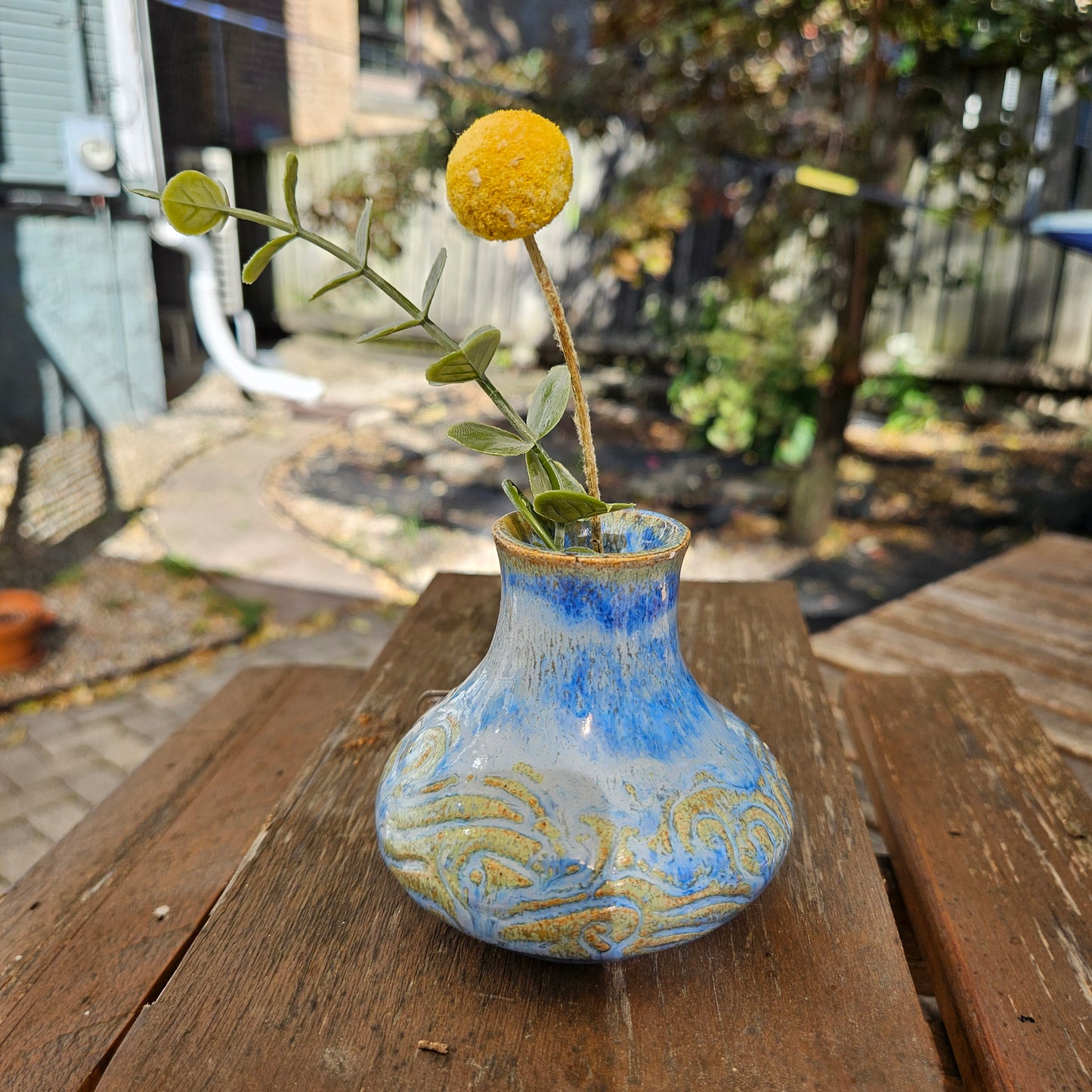 Prairie Sky bud vase